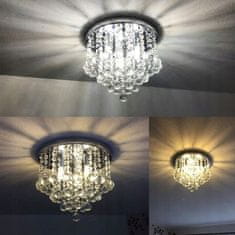 Toolight Krištáľová stropná lampa Plafond Glamour 392179
