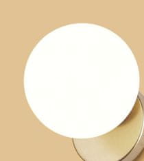 Toolight Nástenné svietidlo Sklenená guľa APP950-1W Zlatá