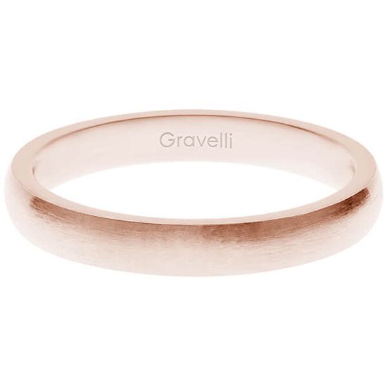 Gravelli Ružovo pozlátený prsteň z ušľachtilej ocele Precious GJRWRGX106