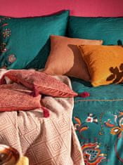 DESIGN 91  Dekoračná obliečka na vankúš - Morocco, oranžová s okrajom 50 x 50 cm
