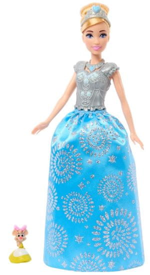 Disney Princess Panenka s královskými šaty a doplňky - Popelka HMK53