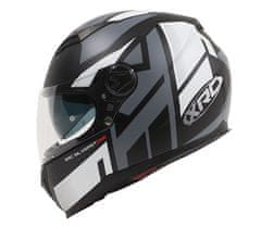 Helma na motorku matt black/grey/white veľ. XL
