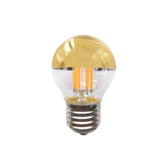 Diolamp Retro LED Filament zrkadlová žiarovka 4W/230V/E27/2700K/400Lm/180°/DIM, zlatý vrchlík