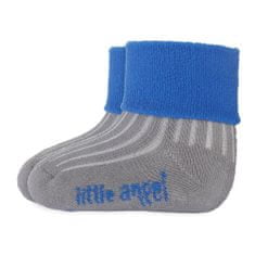 Little Angel Ponožky froté Outlast - tm. šedá/modrá 20-24 | 14-16 cm