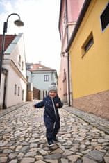 Little Angel Čiapka pletená zaväzovacia vrkoče LA Outlast - sv.šedá 3 | 42-44 cm
