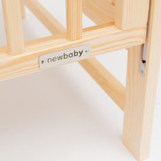 NEW BABY Detská postieľka LILLY so sťahovacou bočnicou prírodná