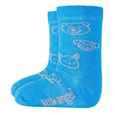 Little Angel Ponožky detské set obrázok Outlast - modrá - modrá 20-24 | 14-16 cm