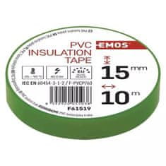 EMOS Izolační páska F61519PVC 15mm/10m - zelená