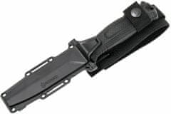 GERBER G1060 Strongarm Fixed Blade vonkajší nôž 12,2 cm, celočierny, čiastočne zúbkovaný, puzdro