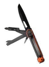 GERBER Armbar Trade - Burnt Orange multifunkčný nôž 6,4 cm, čierno-oranžová, oceľ, 8 nástrojov