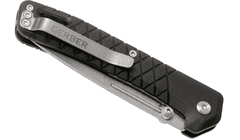 GERBER 30-001879 Zilch - Black vreckový nôž 7,8 cm, čierna, GFN