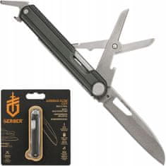 GERBER 31-003839 Armbar Slim Cut - Onyx multifunkčný nôž 6,3 cm, čierna, hliník, 3 nástroje