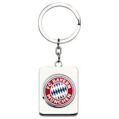 FAN SHOP SLOVAKIA Kľúčenka FC Bayern Mníchov. Obojstranná. Červeno-strieborná. 8,5x3,5cm