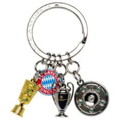 FAN SHOP SLOVAKIA Štýlová Kľúčenka FC Bayern Mníchov so 4 príveskami. 7cm.