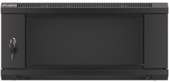 WF01-6404-10B, nástěnný rozvaděč, 4U/600x450, čierna