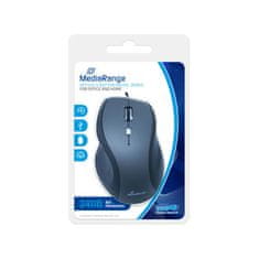 MediaRange USB, 5-tlač. optická myš, 2400dpi (drôtová); MROS202
