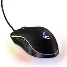 MediaRange Gaming Series drôtová 6-tlačítková optická hráčska myš s RGB podsvietením; MRGS201