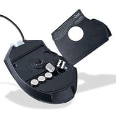 MediaRange herná 9-tlačítková optická myš, drôtová, so sadou závaží, 4200 dpi, 500Hz; MRGS200