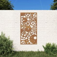 Petromila vidaXL Záhradná dekorácia 105x55 cm, cortenová oceľ, ozubené kolesá
