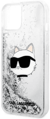 Karl Lagerfeld Kryt iPhone 14 Plus 6,7" silver hardcase Glitter Choupette Head (KLHCP14MLNCHCS)
