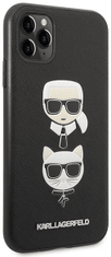 Karl Lagerfeld Kryt iPhone 11 Pro 5,8" black hardcase Saffiano Karl&Choupette Head (KLHCN58SAKICKCBK)