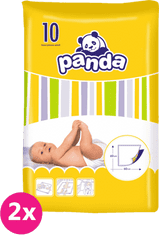 Bella 2x PANDA - detské prebaľovacie podložky 10 ks