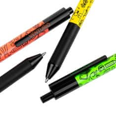 EASY Kids VENTURIO Guľôčkové pero, modrá semi-gél náplň, 0,7 mm, 24 ks v balení, oranžové-žlté-modré-zelené