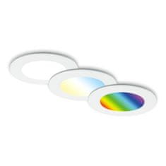 BRILONER BRILONER RGB-CCT LED vstavané svietidlá sada, pr.9,2 cm, 3x LED, 4,8 W, 450 lm, biele IP65 BRI 7035-036
