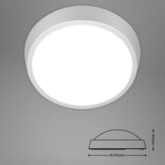 BRILONER BRILONER LED vonkajšie svietidlo pr. 27 cm 24W 2160lm strieborná IP44 BRILO 3018-014