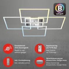 BRILONER BRILONER CCT LED stropné svietidlo, 72,4 cm, 50 W, 5500 lm, hliník BRILO 3515-019