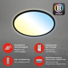 BRILONER BRILONER CCT svietidlo LED panel, priemer. 42 cm, 22 W, 3000 lm, čierna BRILO 7059-015