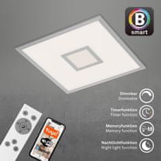 BRILONER BRILONER CCT svietidlo LED panel, RGB centrálne svetlo, 44,5 cm, 24 W, 2400 lm, strieborná BRILO 7397-014