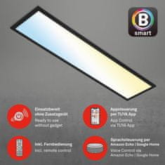 BRILONER BRILONER CCT svietidlo LED panel, 100 cm, 28 W, 3000 lm, čierna BRILO 7385-015