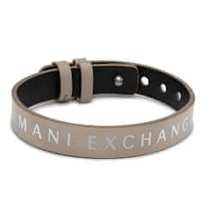 Armani Exchange Štýlový pánsky kožený náramok AXG0108040