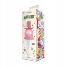 Solex Mikrofón ručný BLOOM AMS-200 ružový Karaoke detský