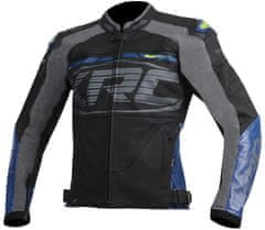 XRC Kožená bunda na moto blk/blue/grey vel´. 52
