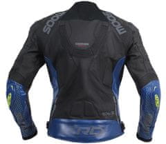 XRC Kožená bunda na moto blk/blue/grey vel´. 52