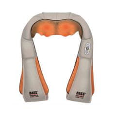 Bass Shiatsu masážny prístroj na krk, šiju a chrbát, biely BASS