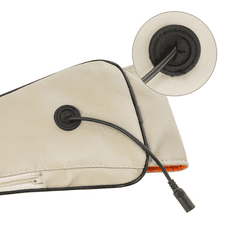 Bass Shiatsu masážny prístroj na krk, šiju a chrbát, biely BP-BH12821