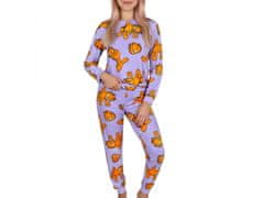 Nickelodeon Garfield Dámske pyžamo s dlhým rukávom, fialové pyžamo XXS