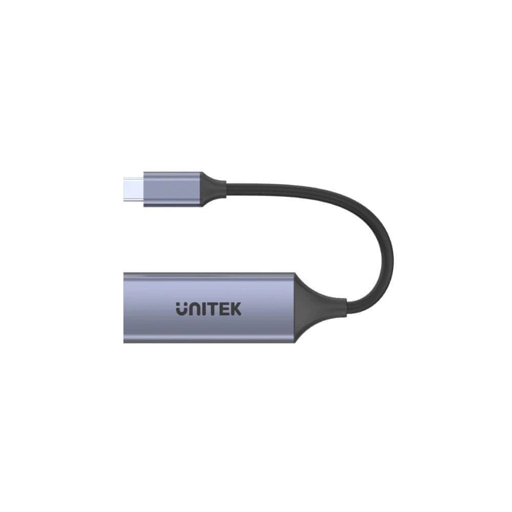 shumee UNITEK ADAPTÉR USB-C - RJ45 M/F, 1GBPS, PD 100W