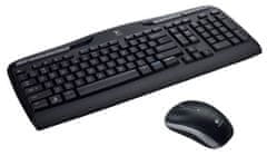 shumee Sada bezdrátové klávesnice a myši Logitech 920-003999 (membrána; USB 2.0; černá; optická)