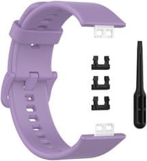 4wrist Silikonový řemínek pro Huawei Watch FIT, FIT SE, FIT new - Violet