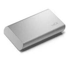 LaCie SSD Externý Portable 2.5" 500GB - USB 3.1 Gen 2 Type C, Strieborná