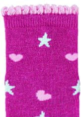 Sterntaler Ponožky protišmykové Srdiečka AIR magenta dievča veľ. 21/22 cm- 18-24 m