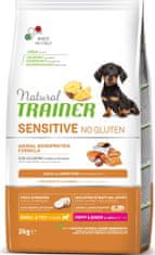 4DAVE Trainer Natural Sensitive No gluten Puppy&Jun Mini losos 2kg