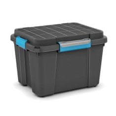 KETER Úložný box z recyklovaného plastu s vekom, Scuba M - 43 l, 34x49,5x39 cm 