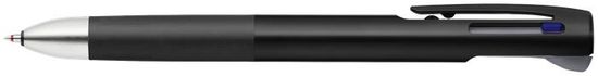 Zebra Multifunkčné guľôčkové pero "Blen", dve farby 0,24 mm + mikroceruzka 0,5 mm, kovovo čierne telo pera, 88441