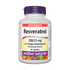 Webber Naturals Resveratrol extrakt z hroznových jadierok