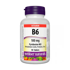 Webber Naturals Vitamín B6 (pyridoxín) 100mg